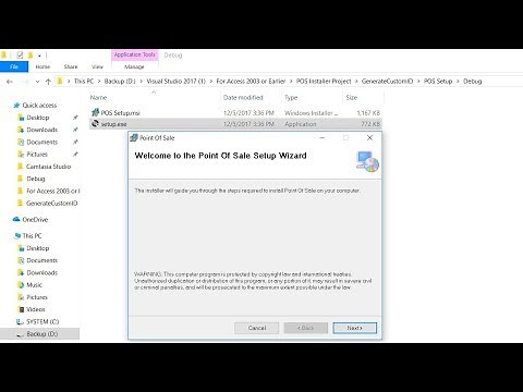 Visual Studio 2017 How to Create Setup Project (exe file) with Crystal Reports and Access Database