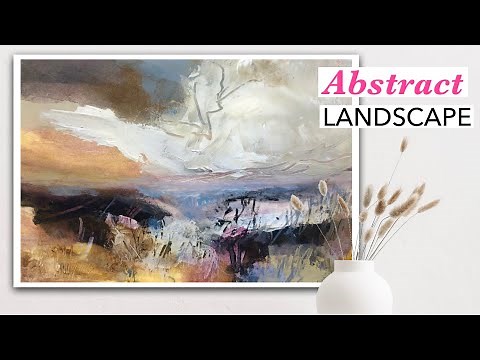 COLORFUL Abstract Landscape | Expressive Acrylic Painting