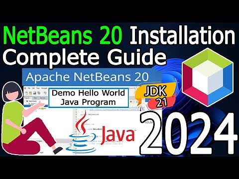 How to install NetBeans IDE 20 on Windows 11 (64 bit) [ 2024 Update ] JDK 21 | Complete guide