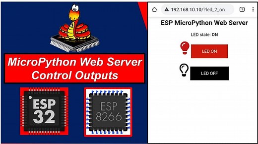 ESP32/ESP8266 MicroPython Web Server – Microcontrollers Lab