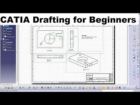 CATIA Drafting / Drawing Tutorial for Beginners - 1