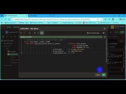 Oracle APEX APEX DATA PARSER Example Read Excel, CSV, or JSON Files Easily part 7