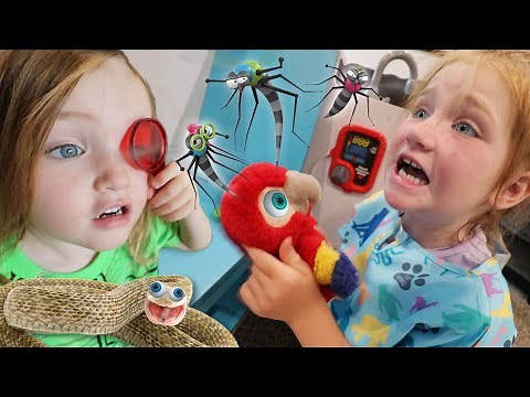 ADLEY the PET DOCTOR!! Animal Neighborhood with Niko & Dad! neighbor won't wake up morning routine