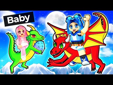 We adopted Baby Dragons in Roblox!