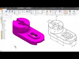 Autodesk Inventor Tutorial for beginners exercise 8