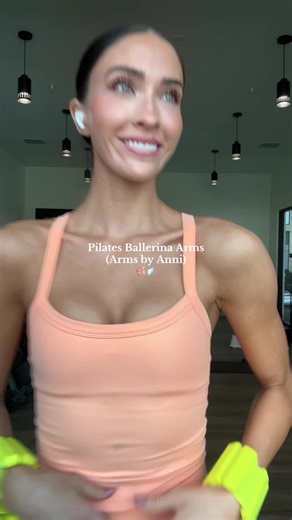 Pilates Ballerina Arms🩰 (ARMS BY ANNI) @ACTA Wear workout set, use code ANNI10 for a discount! @BALA US 1 pound ankle weights @target 2 pound weights #armworkout #pilates