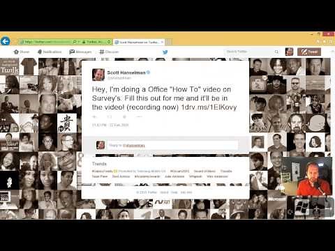 How to create an online Survey using Excel and Microsoft Office Online