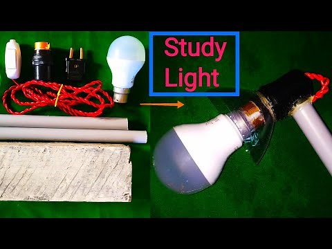 How to make study light at home | How to make an electric table lamp at home