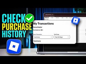 Check Roblox Purchase History on PC | View Your Transaction Records