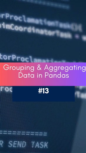 Python for Data Science Short : 13 Grouping &amp; Aggregating Data in Pandas |