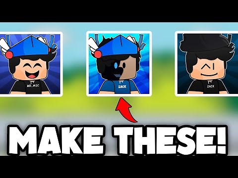 How To Make "FREE" Cartoony and Customizable ROBLOX PROFILE PICTURE!!