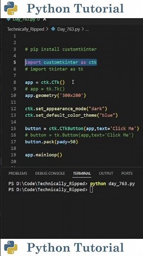 Modernize Your Python App with CustomTkinter | Python Tutorial