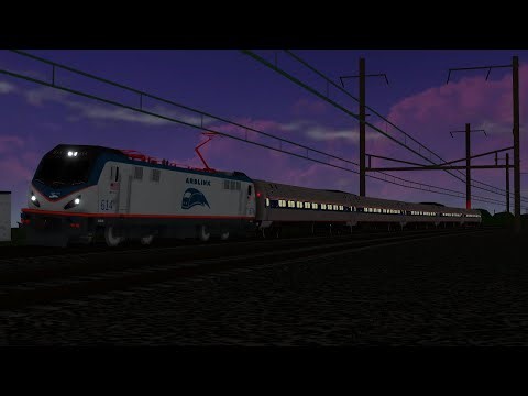 Ro-Scale: Amtrak Trains in Bird-In-Hand, PA