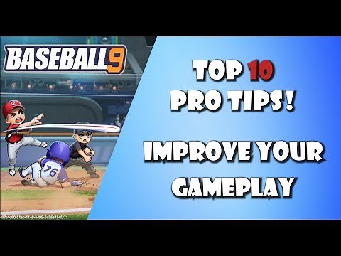 Baseball 9: Top 10 Pro Tips To Improve Your Gameplay and WIN Games | Pitching and Batting