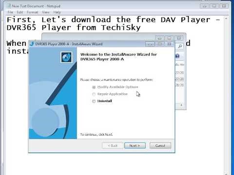 DAV Player: Play .DAV file on Windows 8/7/Vista/XP