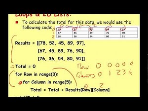 GCSE Python Programming 7 - For Loops & Lists/Arrays