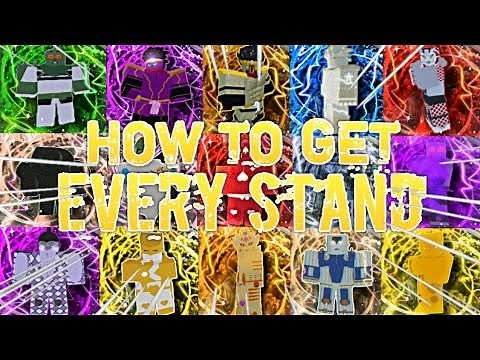 HOW TO GET EVERY STAND IN BIZARRE ADVENTURES - ROBLOX