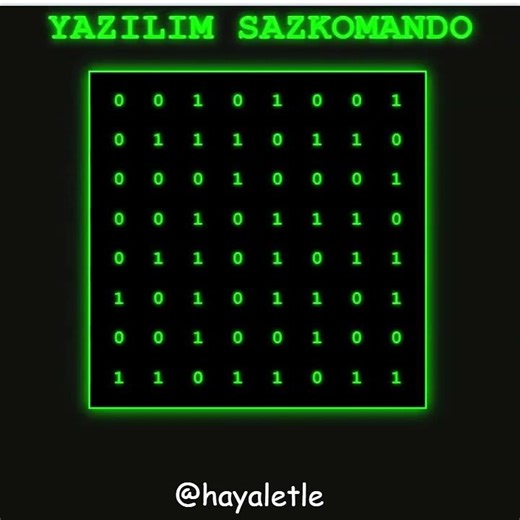 Yazılım html code İkili sistem #html #php #python #c #c+ #sazkomando #matrix #software