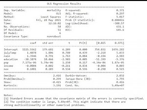 Econométrie - Modèle linéaire - TD 5 - Régression multiple sous Python