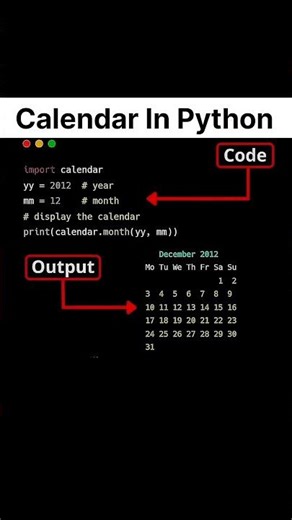 How to make calendar in Python