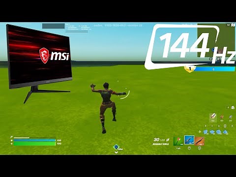 My First Time On 144hz In Fortnite! (75hz to 144hz)