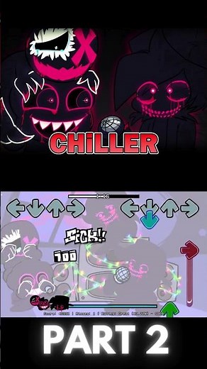 EVIL BF VS corrupted Skid n Pump (PART 2) (Chiller OD MIX) (FNF MOD) #shorts