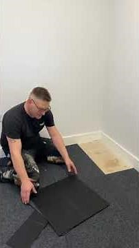 How to cut a carpet tile to fit . Method 1