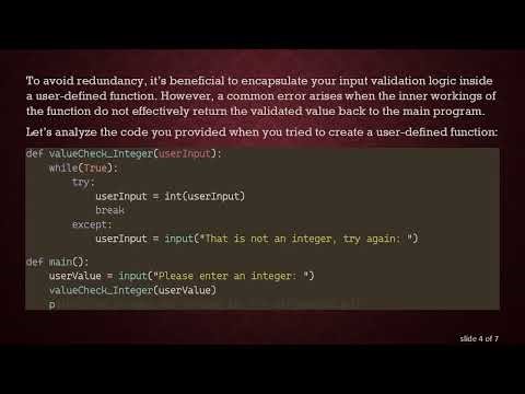 Mastering Input Validation in Python Functions with Try and Except