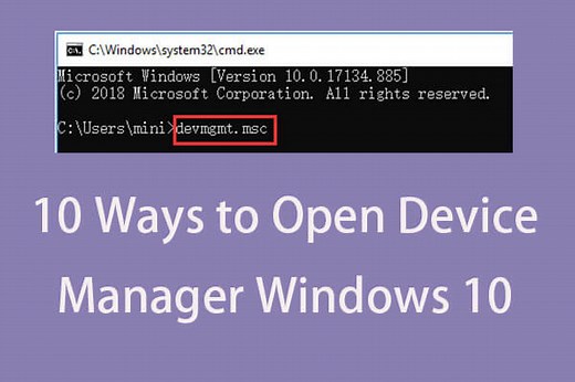 10 Ways to Open Device Manager Windows 10 - MiniTool