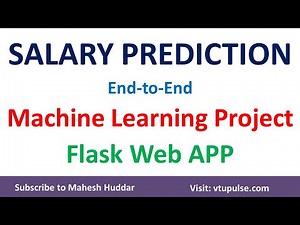 Salary Prediction End to End Machine Learning Project FlasK Web App Deploy Project by Mahesh Huddar