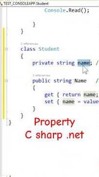 property in c sharp .net #youtube #youtubeshorts #youtuber #youtubechannel #youtubeshorts #shorts