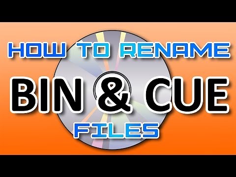 How to rename BIN & CUE image files