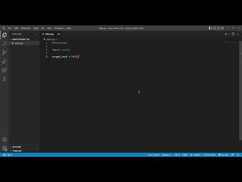 ddos example code in python( Visual Studio Code) #ddos #python