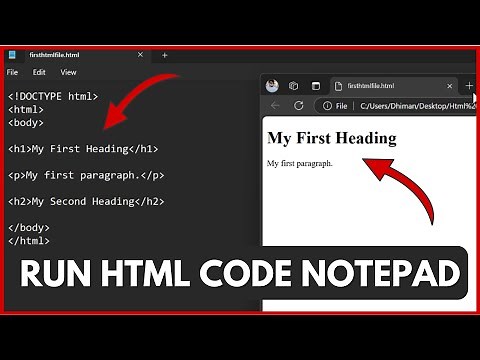 How to Run HTML Code in Notepad Windows 11/10 (Easy Guide)