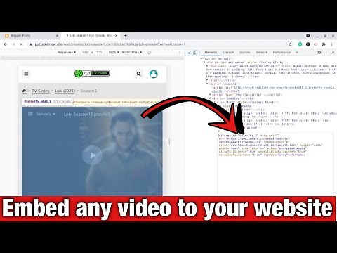 How to get any video embed code from a website-Fast way to Do it Step By Step