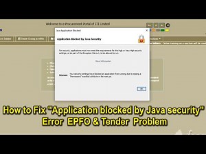 How To Fix "Application Blocked By Java Security approving through DSC