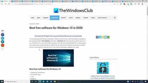 Best free Software and Programs every Windows PC should have in 2022