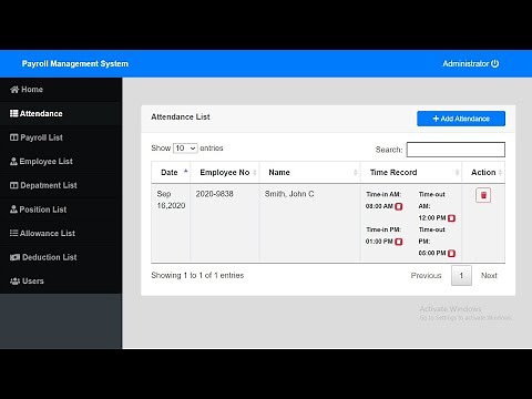 Payroll Management System in PHP MySQL with Source Code