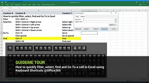 How to quickly filter, select, find and Go To a cell in Excel using...