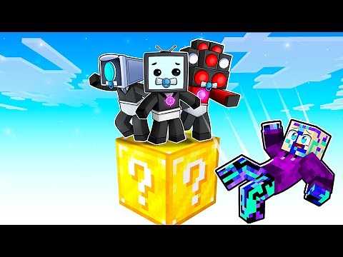 LOCKED on ONE LUCKY BLOCK With SKIBIDI BABYS!