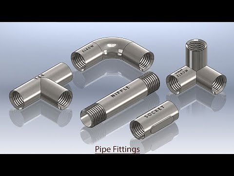 Pipe Fittings || SolidWorks Tutorial