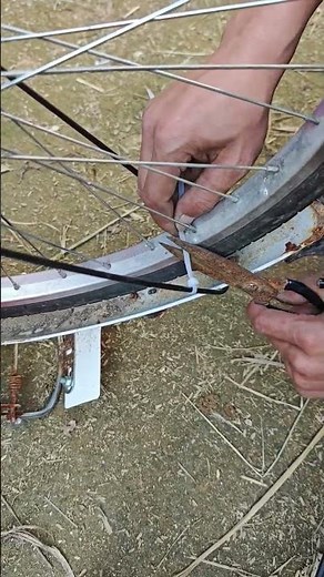 A method for correcting bicycle tire eccentricity