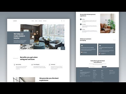 Design an Interior E-Commerce Website using HTML & CSS | Step-by-Step Guide to Responsive Design