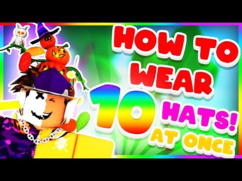 How to wear MORE than 3 HATS AT ONE TIME IN ROBLOX?! (ROBLOX HOW TO WEAR 3+ HATS TIPS AND TRICKS! )