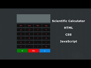 How to build a scientific calculator using JavaScript HTML and CSS | E-CODEC