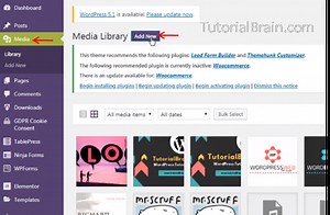 How to add an image in WordPress using HTML Code — TutorialBrain