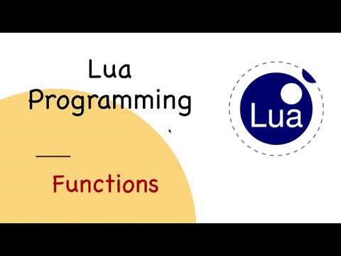 Lua Tutorial #9: Functions in Lua