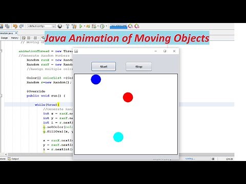 Java Animation Of Moving Objects | Netbeans