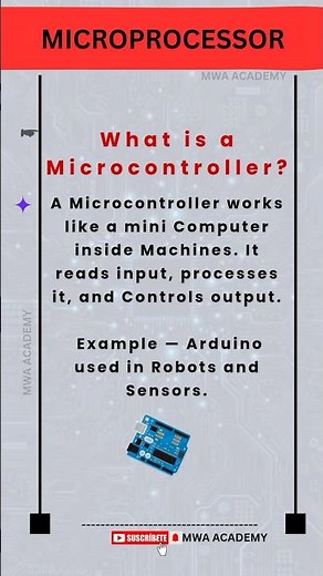 What is Microcontroller? | Simple Explanation in 8 Seconds | Arduino Example | MWA Academy