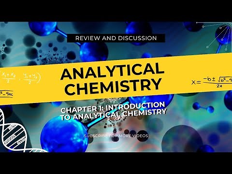 INTRODUCTION TO ANALYTICAL CHEMISTRY: CHAPTER 1 (ANALYTICAL CHEMISTRY)